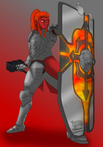 Magma paladin